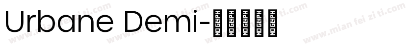 Urbane Demi字体转换